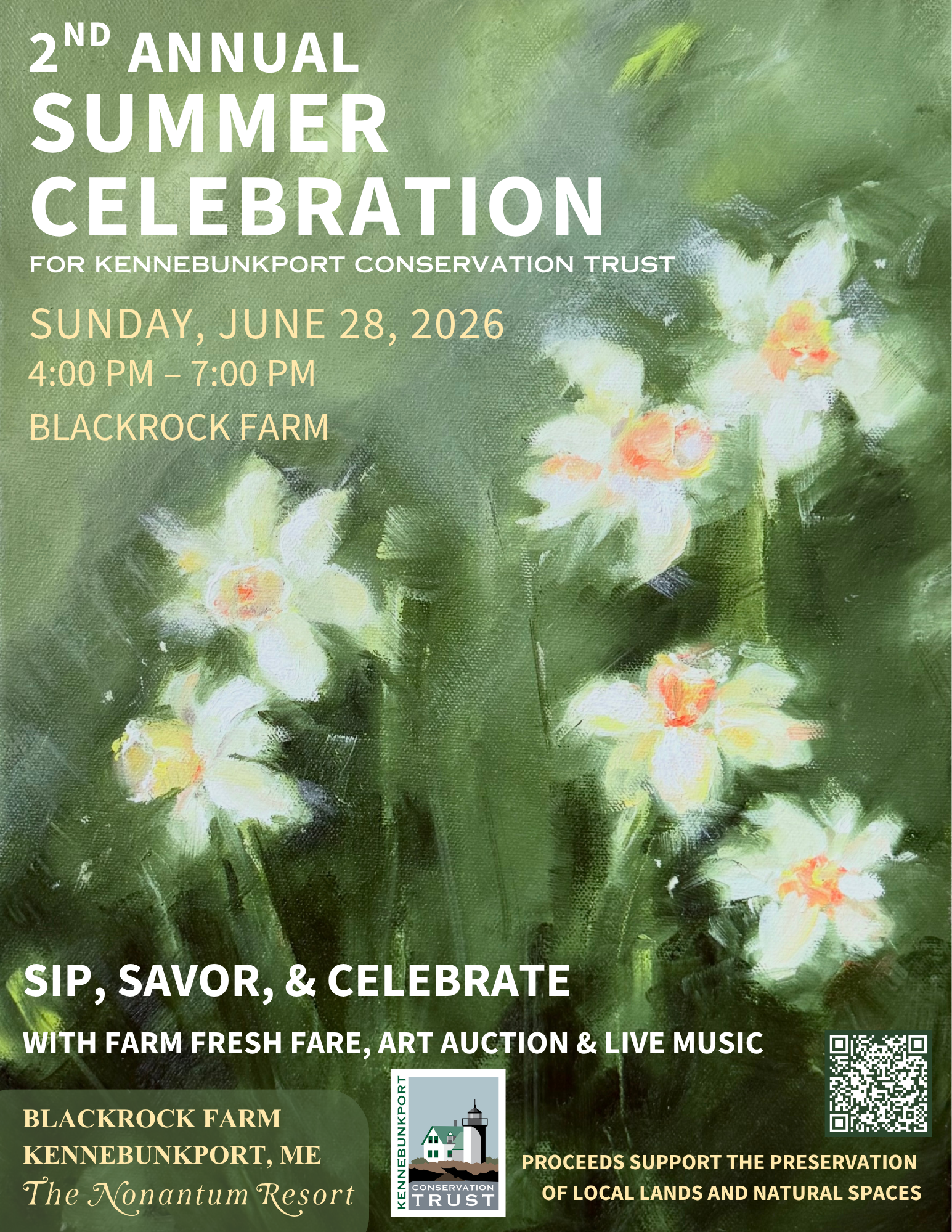 Press Release: 2nd Annual Summer Celebration at Black Rock Farm with The Nonantum to support Kennebunkport Conservation Trust